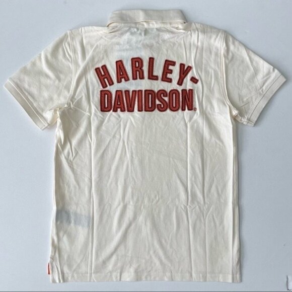 Harley-Davidson Men's Logo Knit Polo Size L Slim Fit - Picture 3 of 16